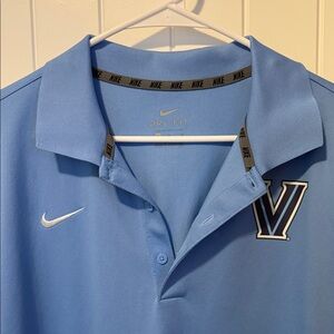 Nike Light Blue Dri-FIT Polo with Emblem